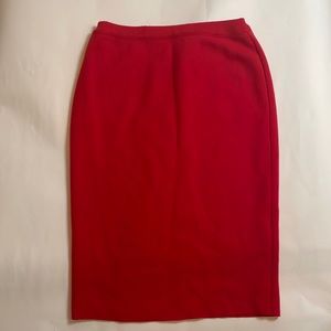 Vintage Knit red pencil skirt